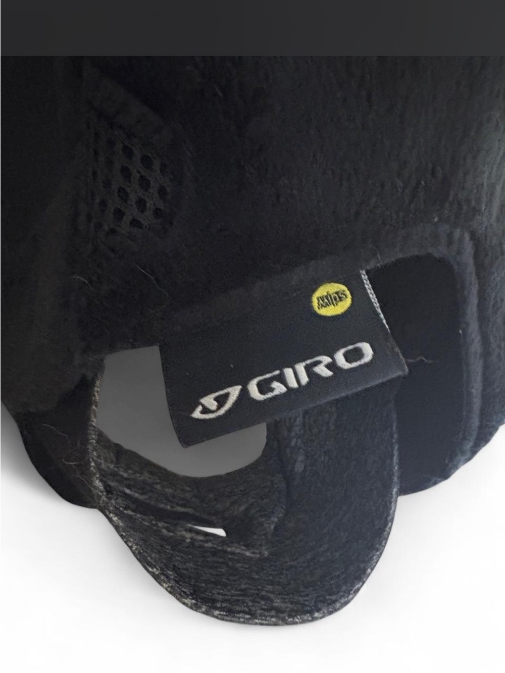 Giro Black Helmet Liner with Yellow MIPS Tag